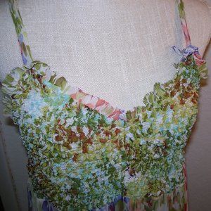 Macrame FLoral  Summer Dress Size L